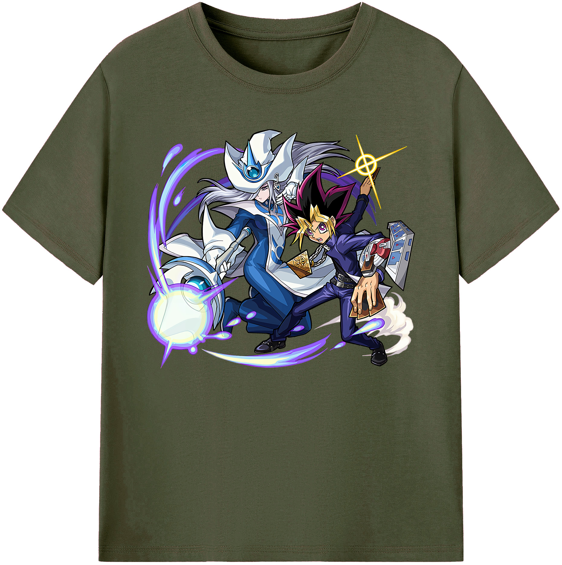 （画像用） 遊☆戯☆王 Yu-Gi-Oh! 綿100％ メンズ半袖Tシャツ｜肌触りやわらか＆通気性